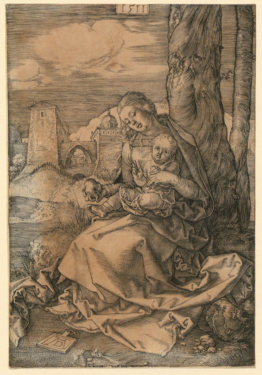 Maria ja päärynä tekijältä Albrecht Dürer