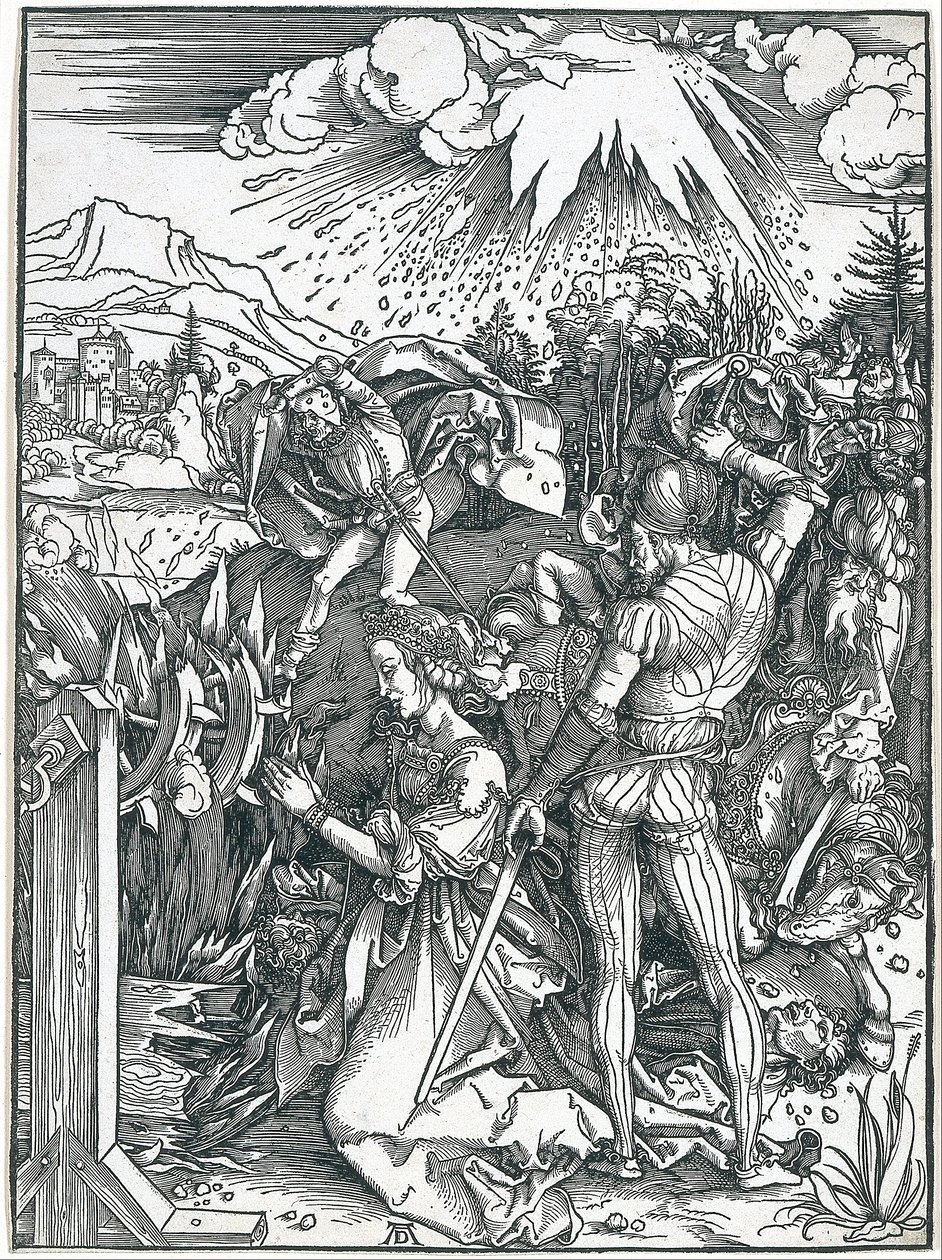 Pyhän Katariinan marttyyrius tekijältä Albrecht Dürer