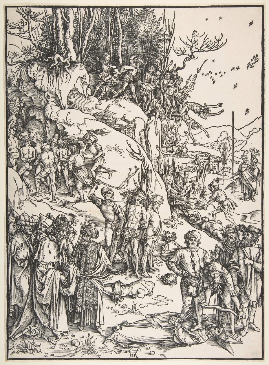 Kymmenentuhannen marttyyrikuolema.n.d. tekijältä Albrecht Dürer