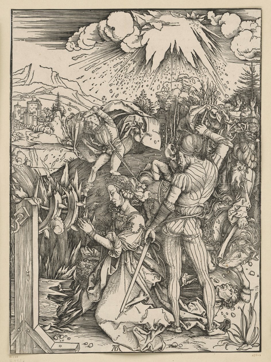 Pyhän Katariinan marttyyrikuolema tekijältä Albrecht Dürer
