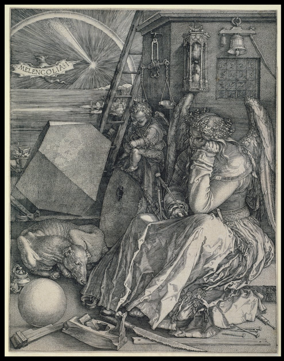 Melencolia I (Melankolia) tekijältä Albrecht Dürer