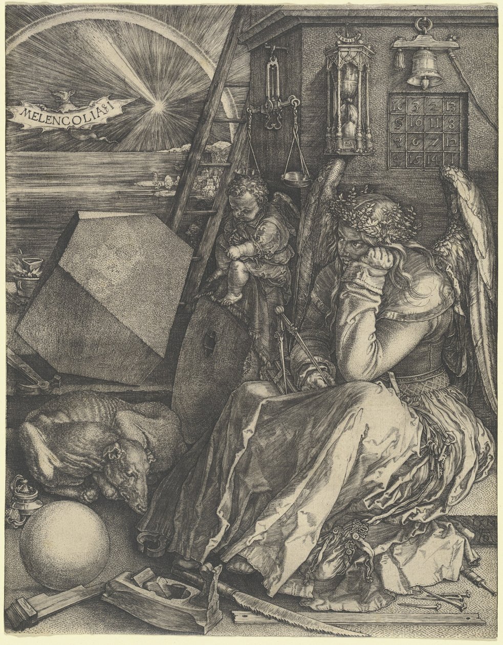 Melankolia I tekijältä Albrecht Dürer