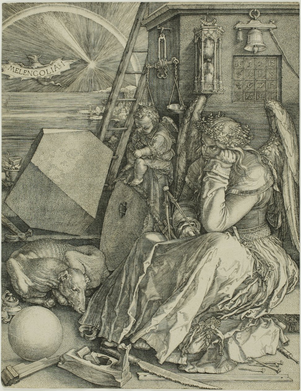 Melankolia I tekijältä Albrecht Dürer