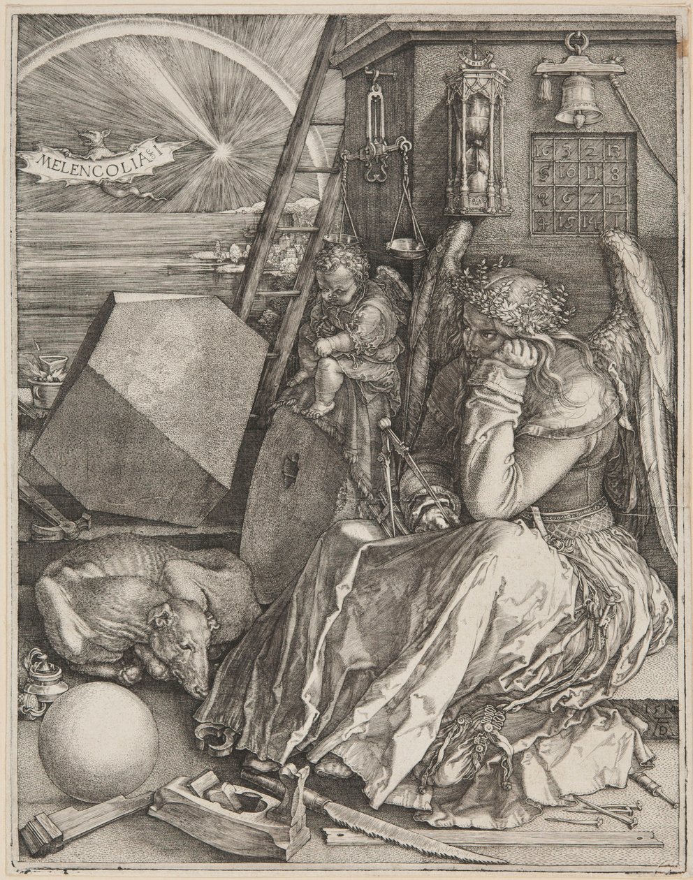 Melencolia I tekijältä Albrecht Dürer