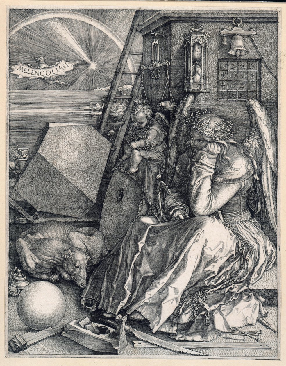 Melencolia I tekijältä Albrecht Dürer