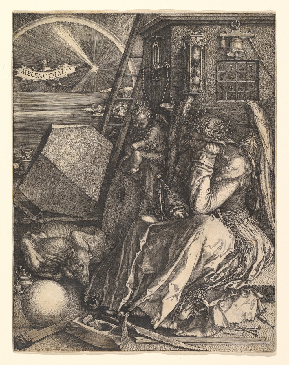 Melencolia I tekijältä Albrecht Dürer