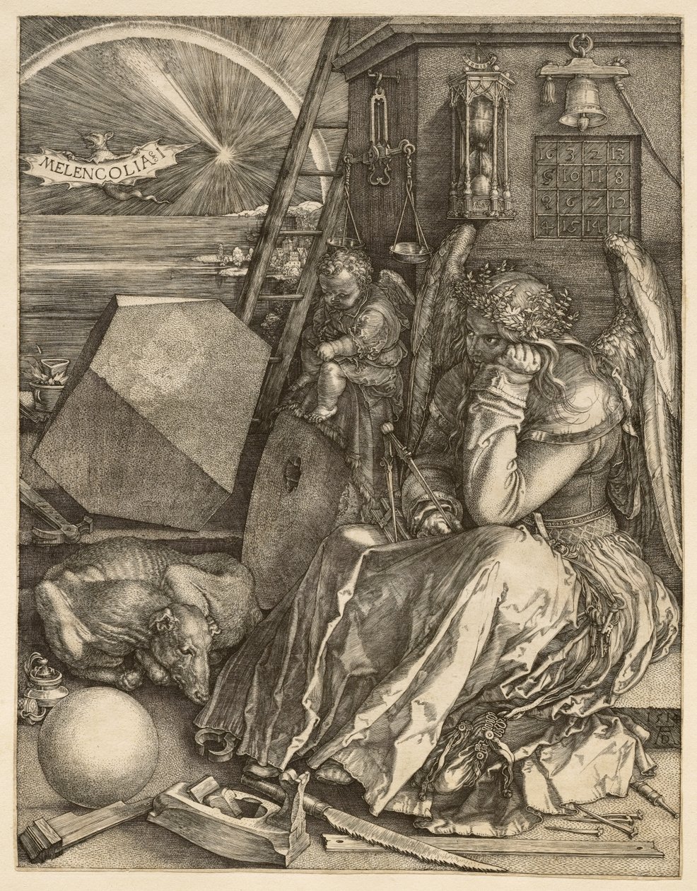 Melencolia I tekijältä Albrecht Dürer