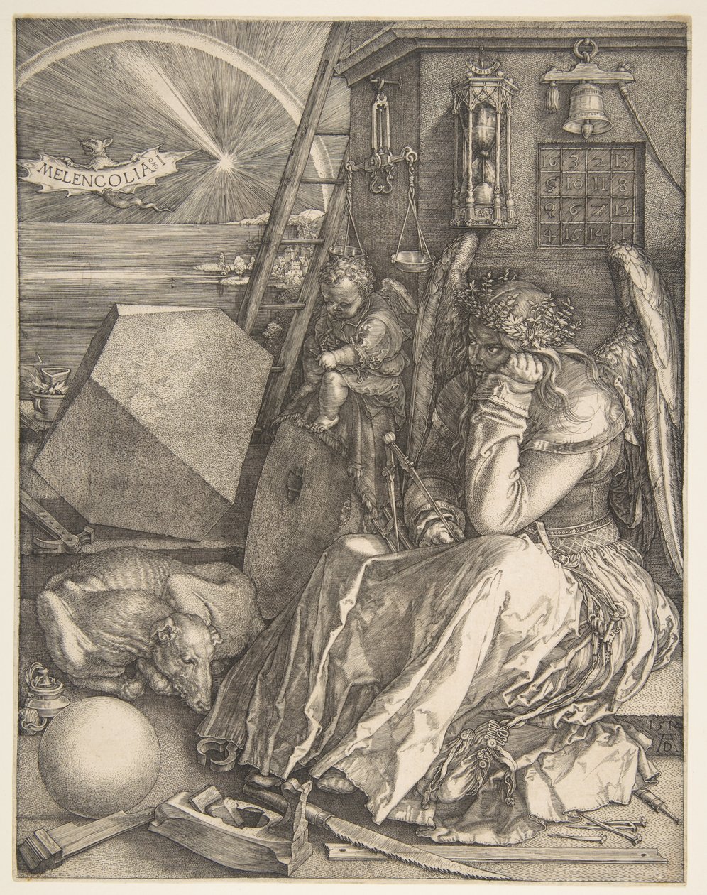 Melencolia I tekijältä Albrecht Dürer
