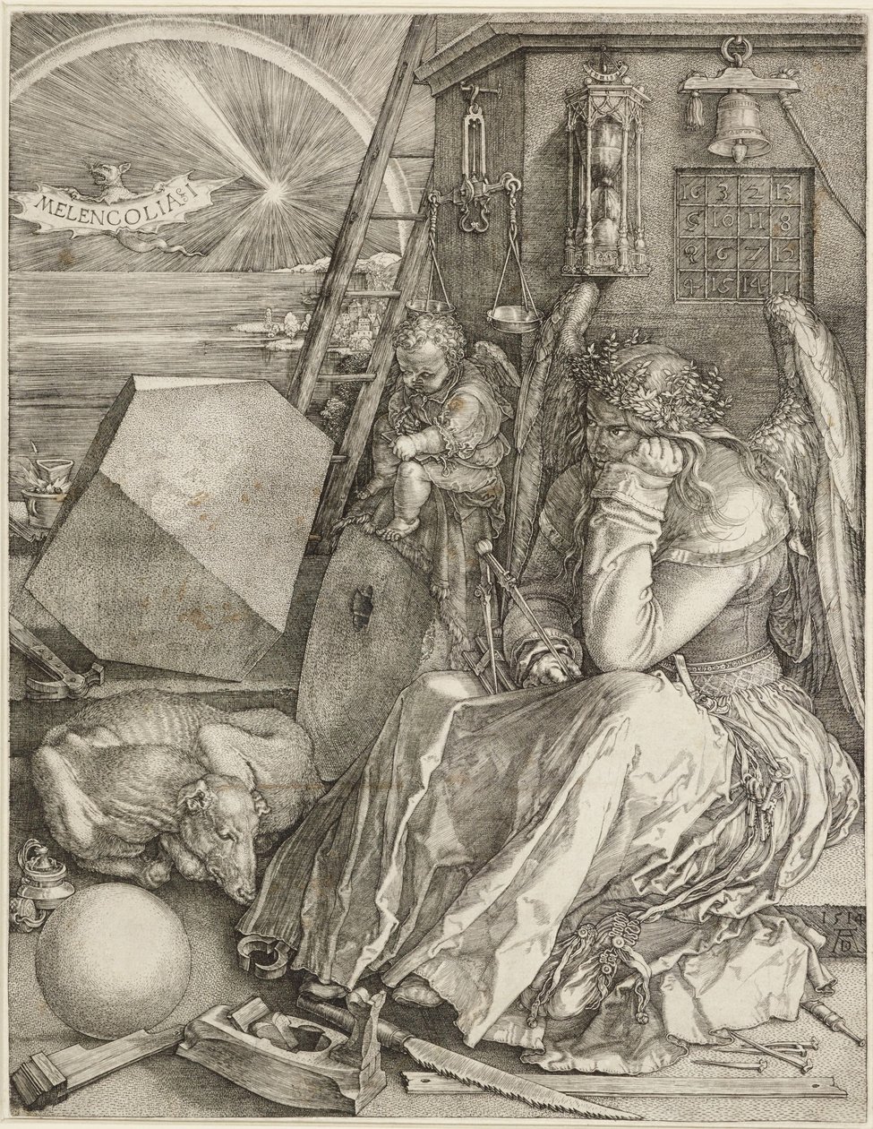 Melencolia I tekijältä Albrecht Dürer