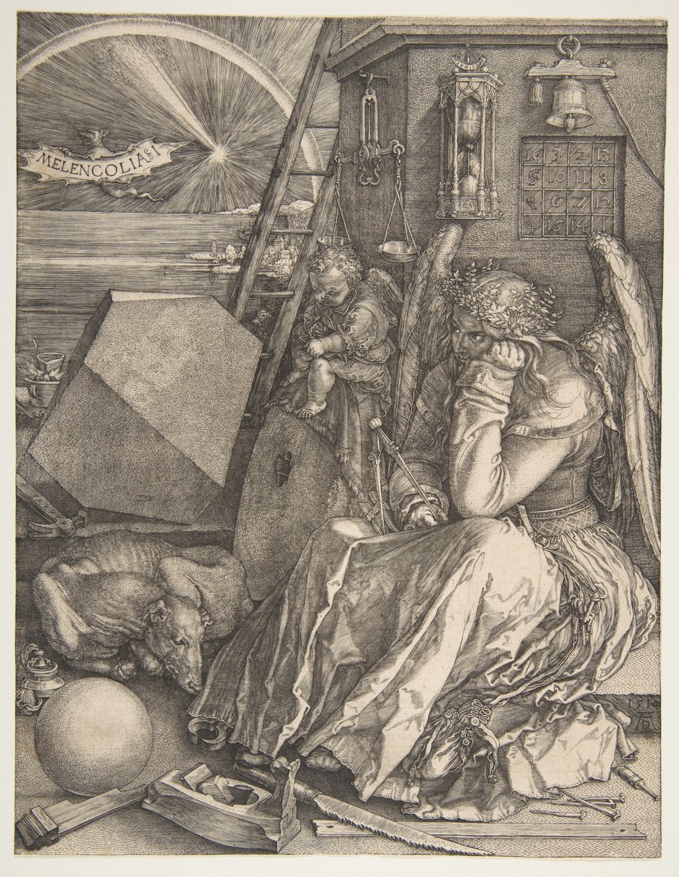 Melencolia I tekijältä Albrecht Dürer