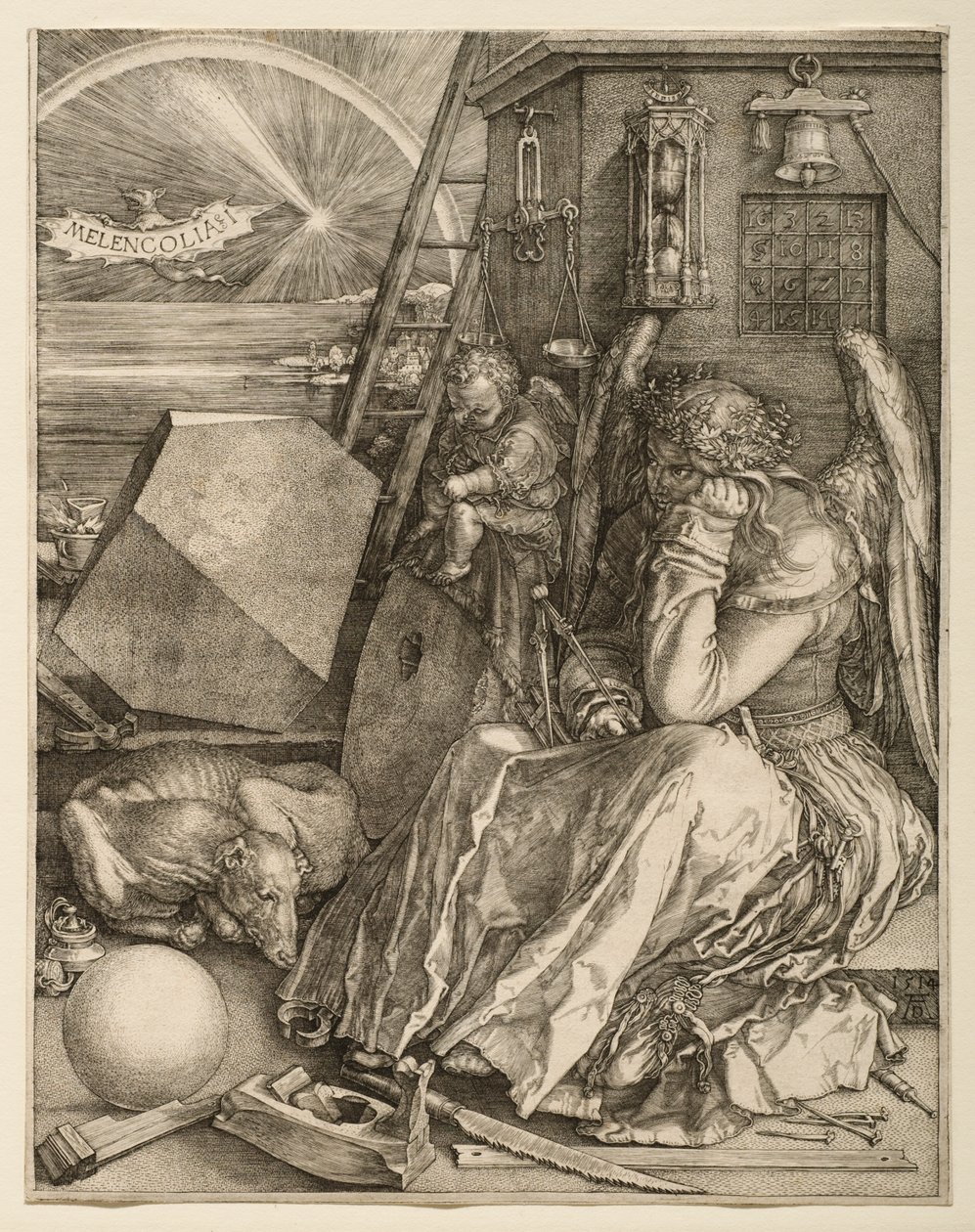 Melencolia I tekijältä Albrecht Dürer