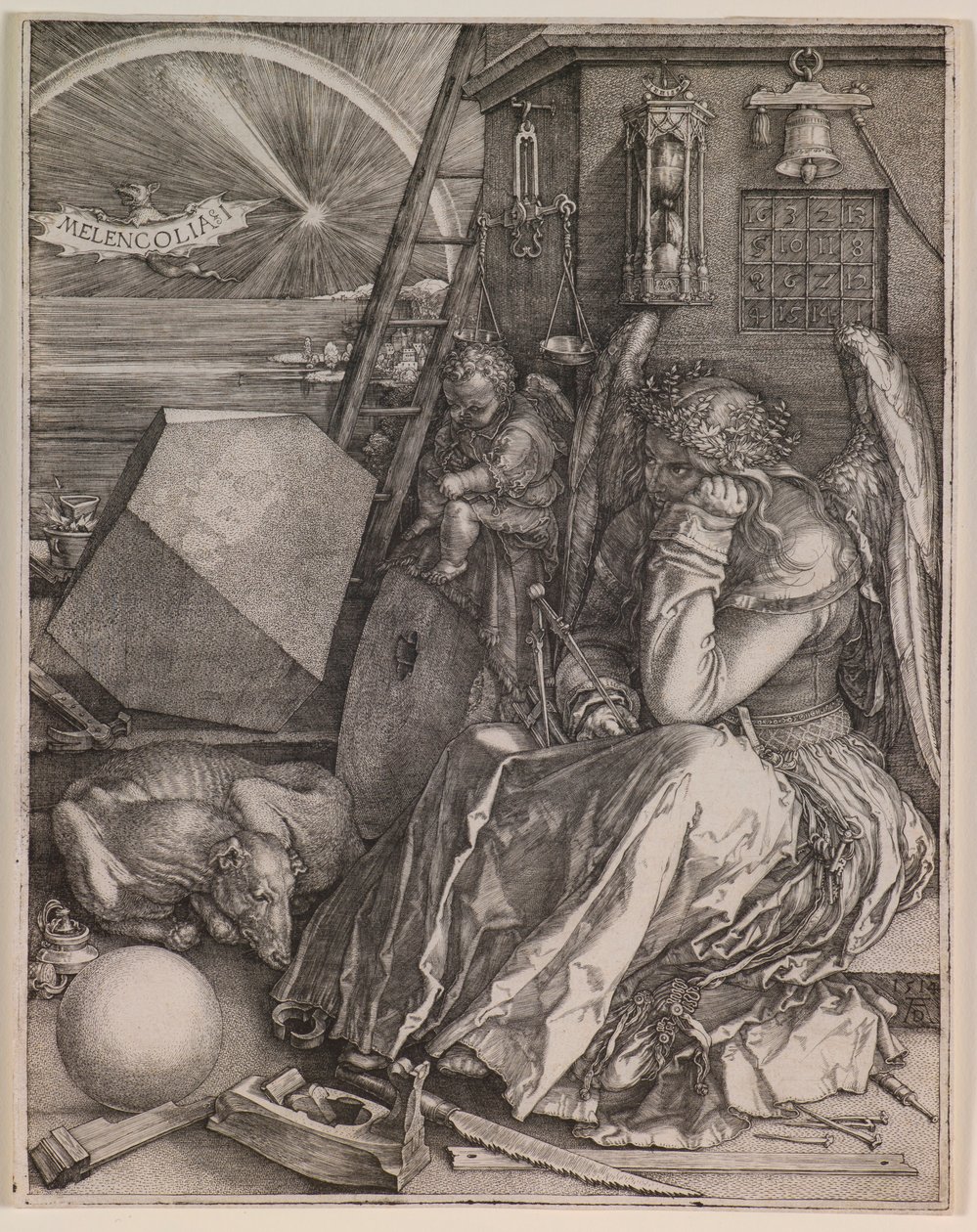 Melencolia I tekijältä Albrecht Dürer