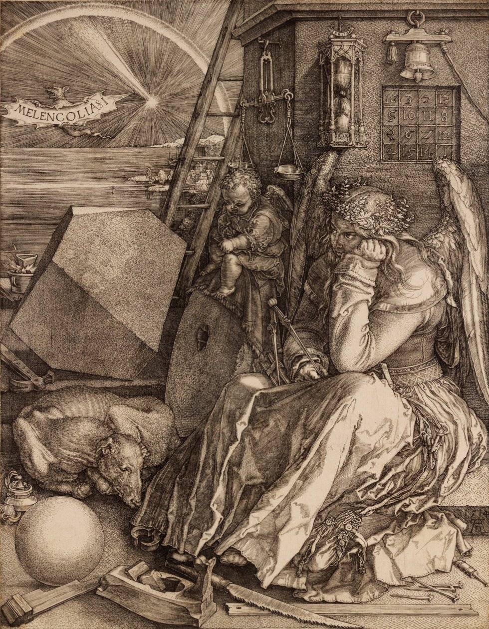 Melencolia I, 1514 tekijältä Albrecht Dürer