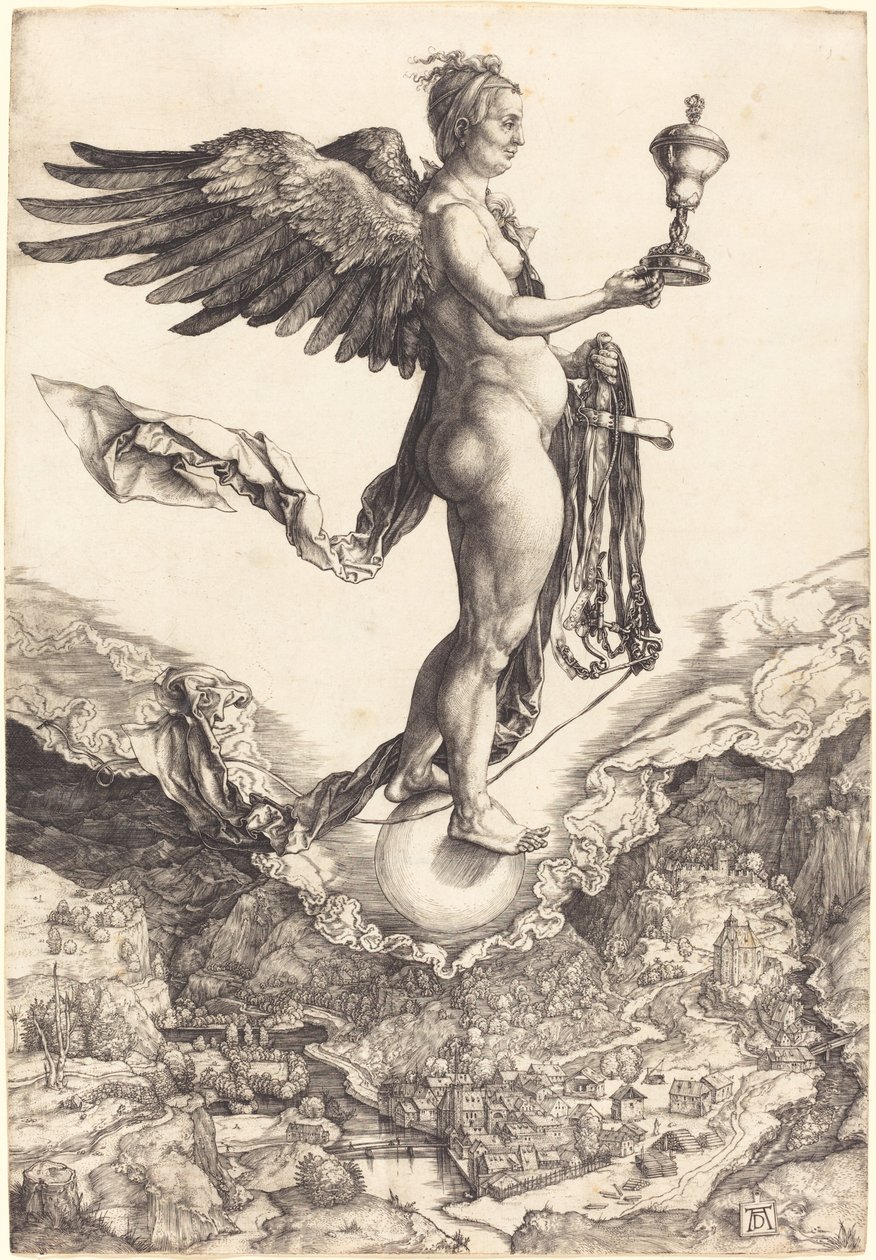 Nemesis (suuri onni) tekijältä Albrecht Dürer