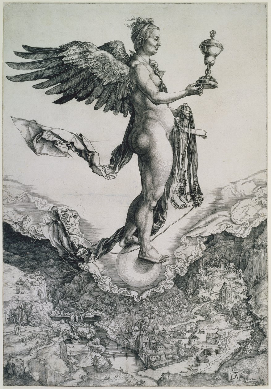Nemesis (Suuri onni) tekijältä Albrecht Dürer