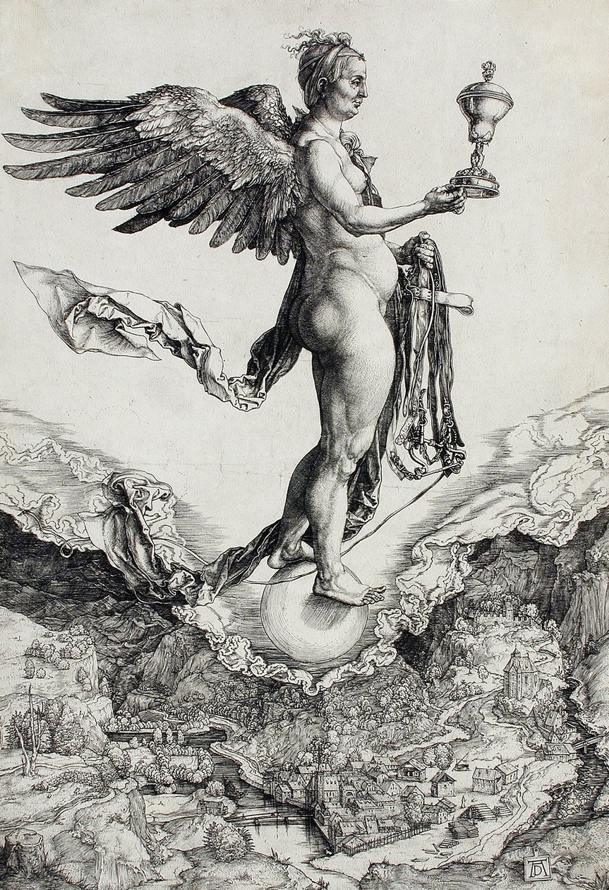 Nemesis (Suuri onni) tekijältä Albrecht Dürer