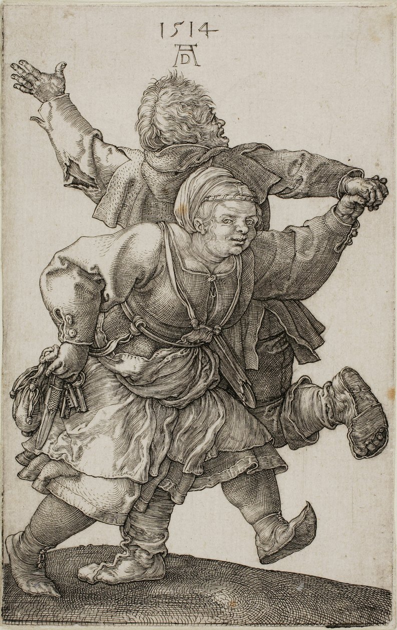 Talonpoikapari tanssii tekijältä Albrecht Dürer