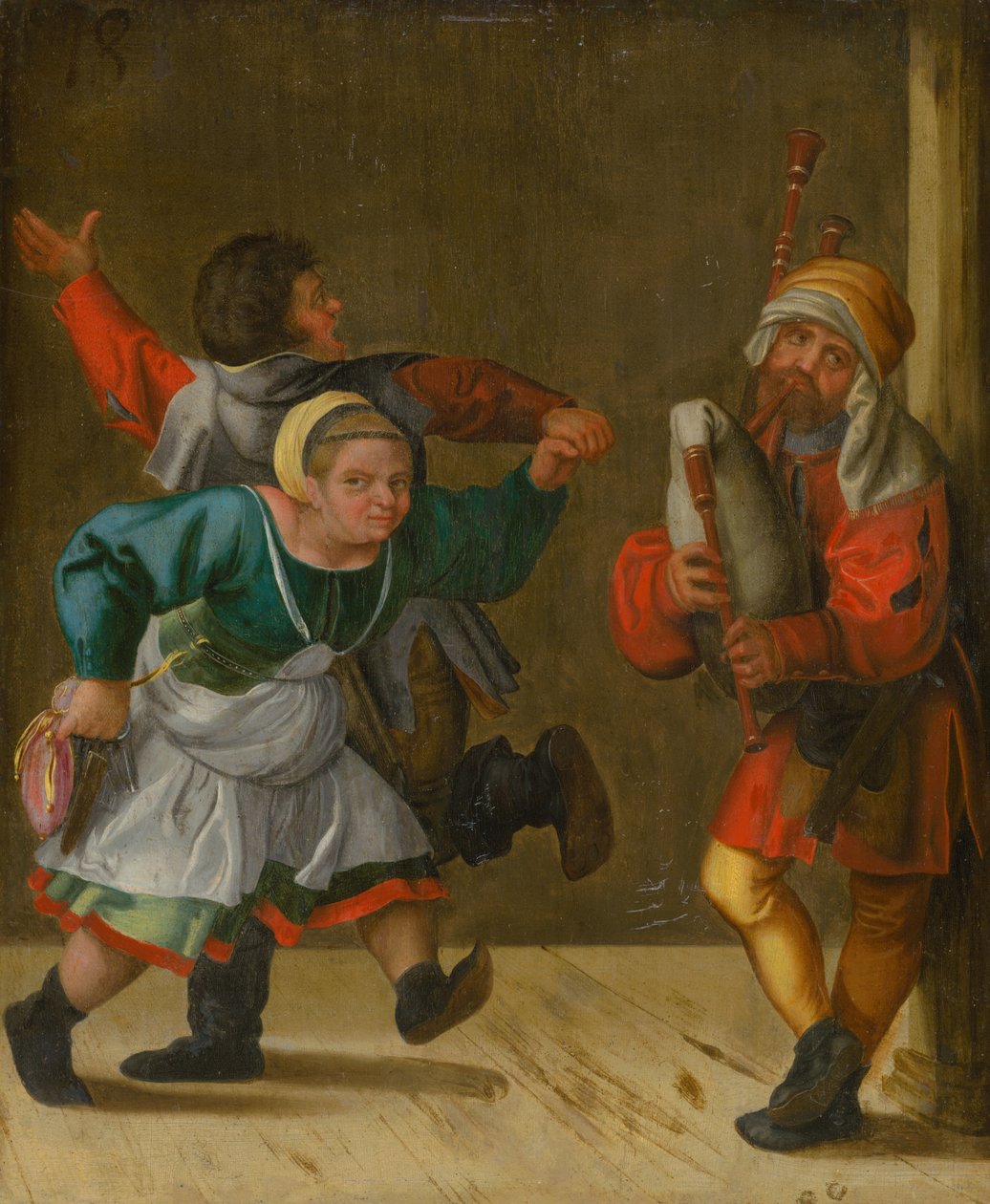 Talonpoikaistanssi, noin 1600 tekijältä Albrecht Dürer