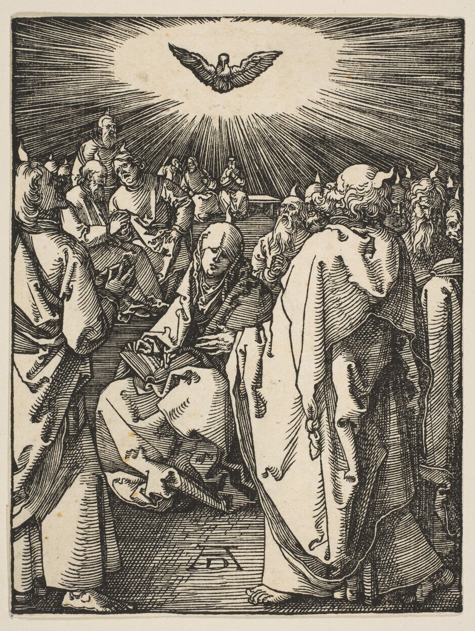 Helluntai, Pienestä kärsimyksestä, n. 1510. tekijältä Albrecht Dürer