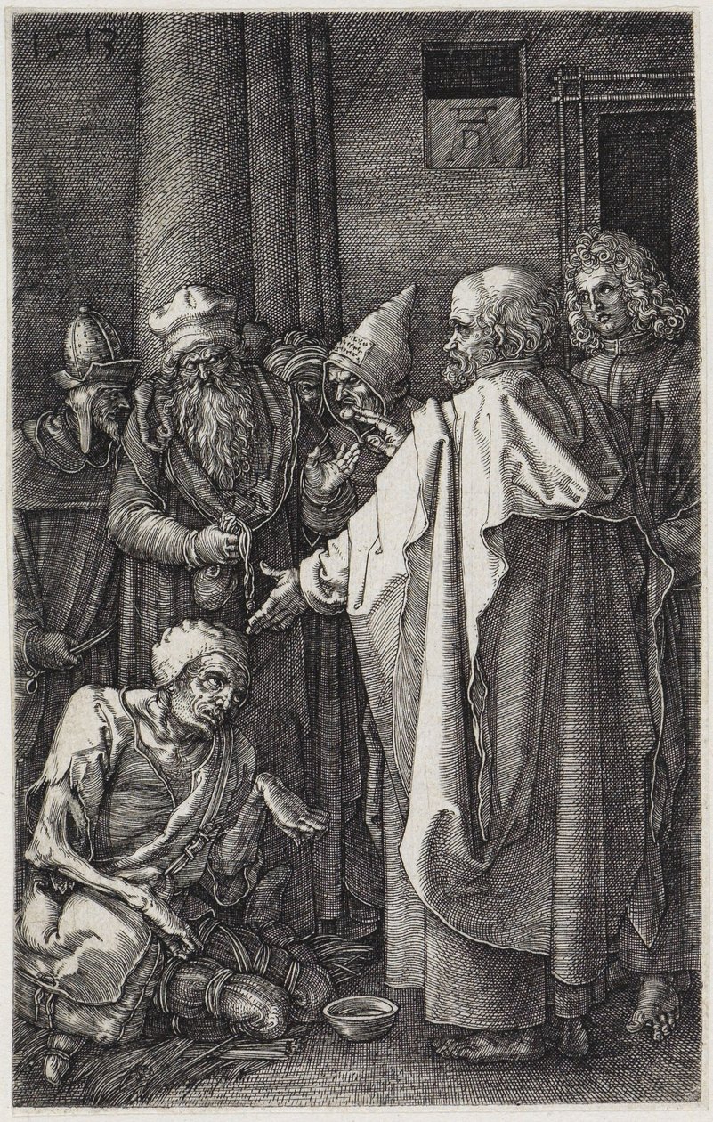 Pietari ja Johannes parantavat ramman tekijältä Albrecht Dürer