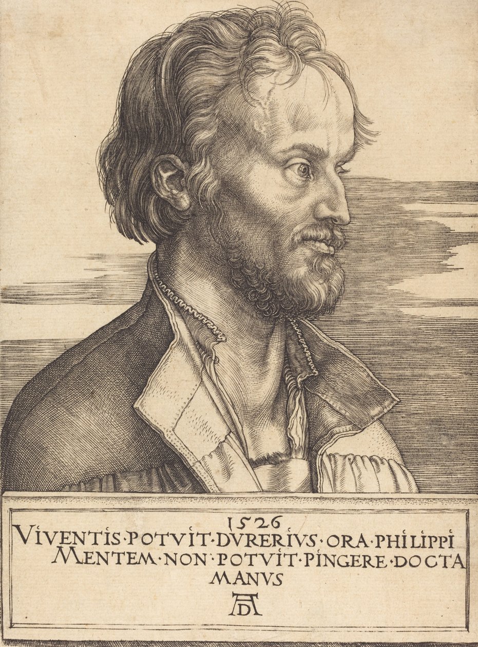 Philip Melanchthon, 1526. tekijältä Albrecht Dürer