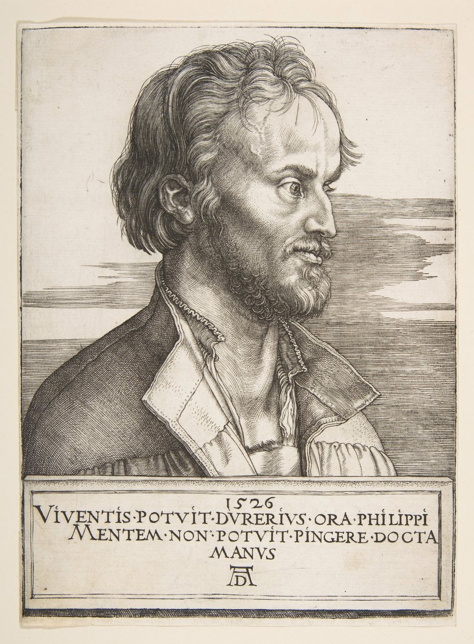Philip Melanchthon, 1526. tekijältä Albrecht Dürer