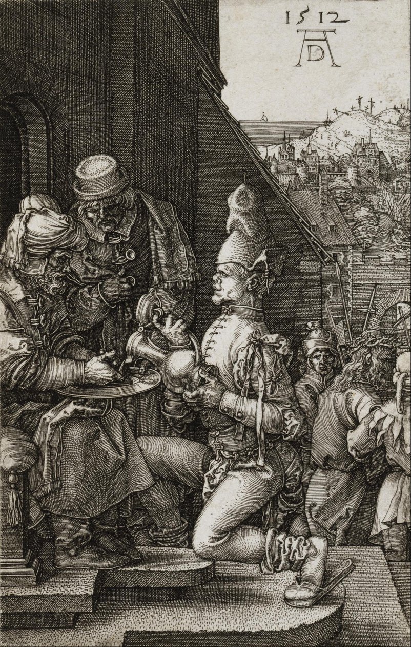 Pilatus pesee kätensä tekijältä Albrecht Dürer