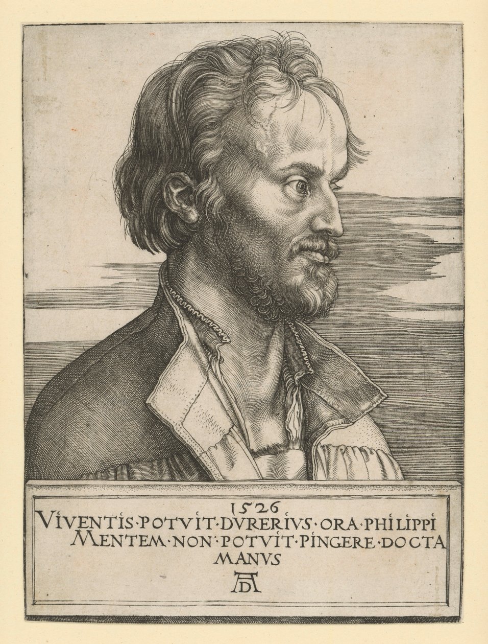 Philipp Melanchthonin muotokuva tekijältä Albrecht Dürer