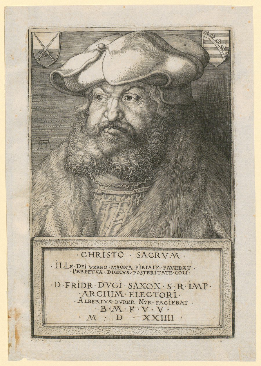 Muotokuva Friedrich Viisaasta, Saksin vaaliruhtinaasta tekijältä Albrecht Dürer