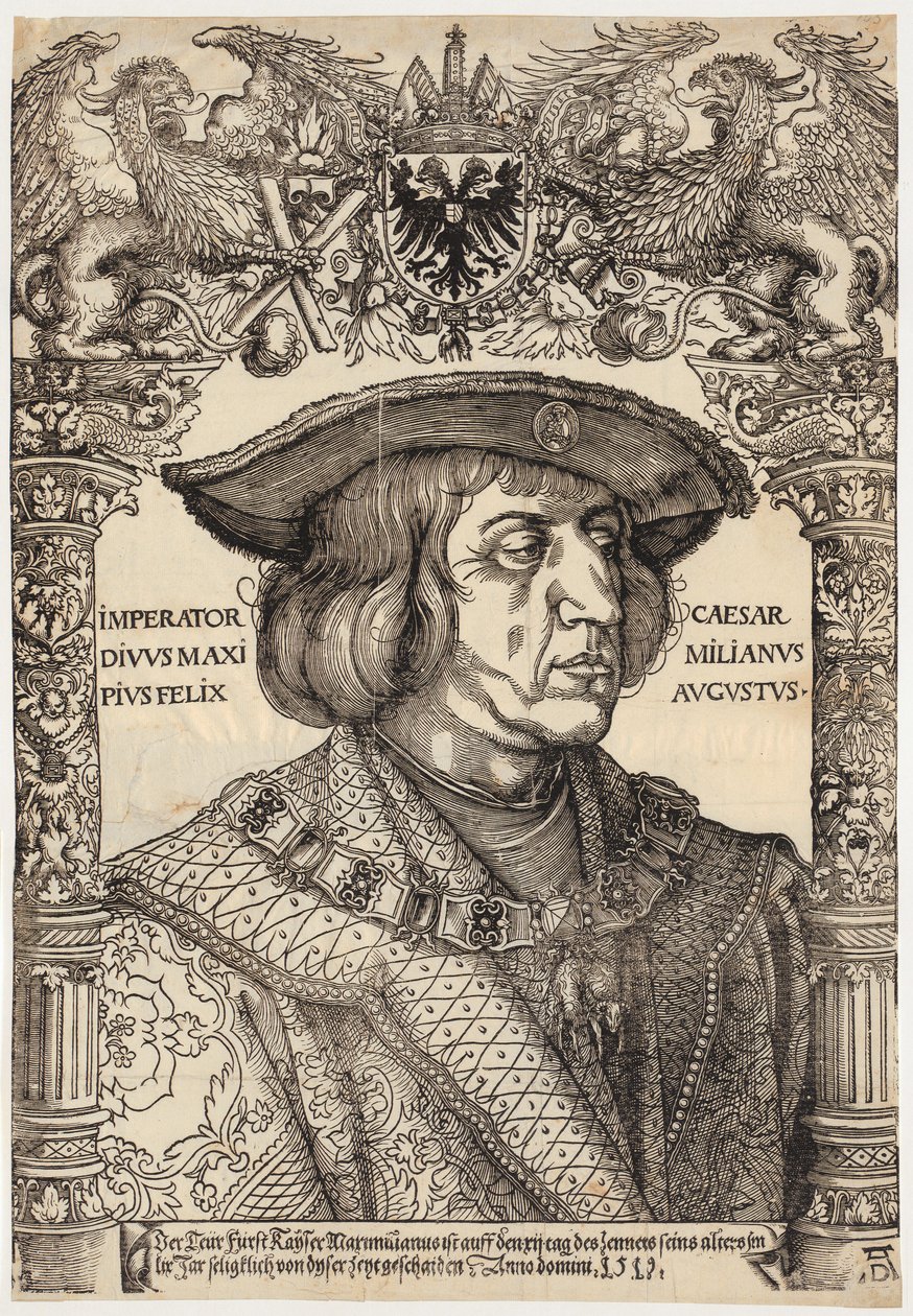 Keisari Maksimilian I:n muotokuva tekijältä Albrecht Dürer