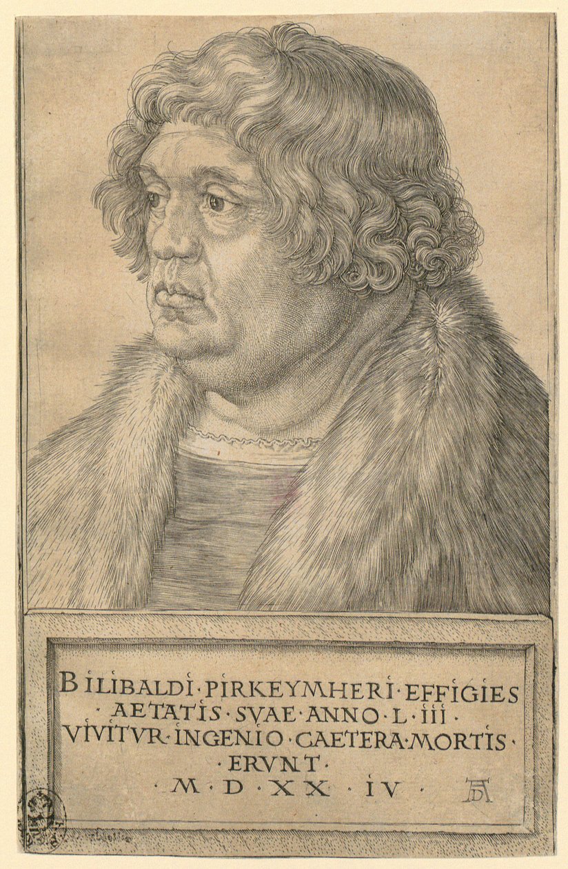 Willibald Pirckheimerin muotokuva tekijältä Albrecht Dürer