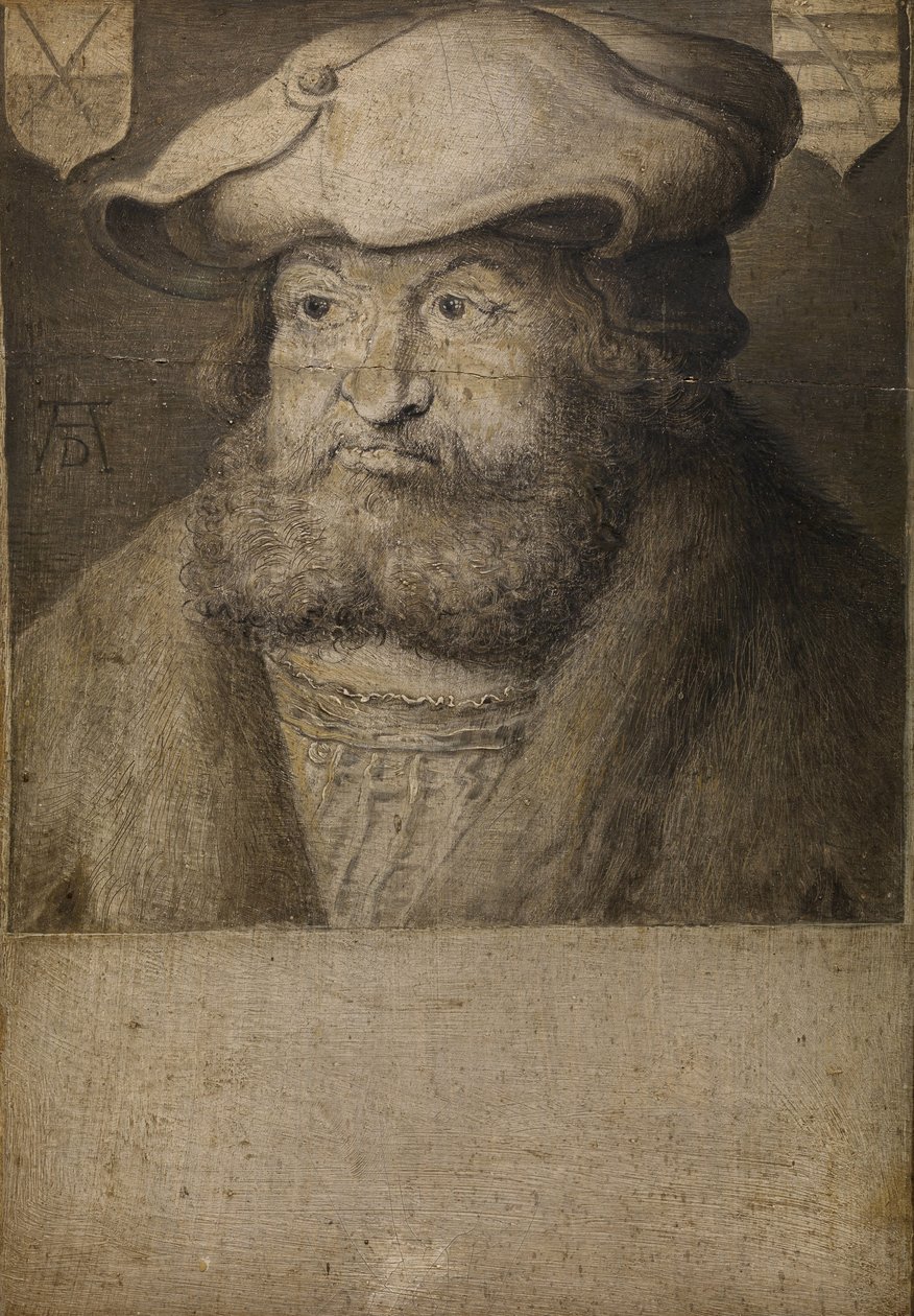 Fredrik III:n muotokuva, Saksin vaaliruhtinas 1463-1525, n. 1525 tekijältä Albrecht Dürer