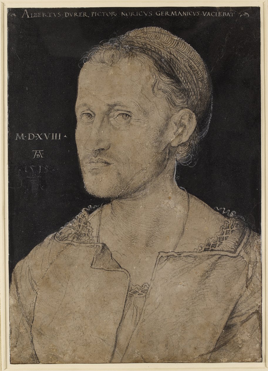 Hans Burgkmairin muotokuva, 1518 (hiili) tekijältä Albrecht Dürer