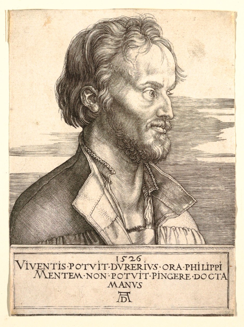 Philip Melanchthonin muotokuva tekijältä Albrecht Dürer