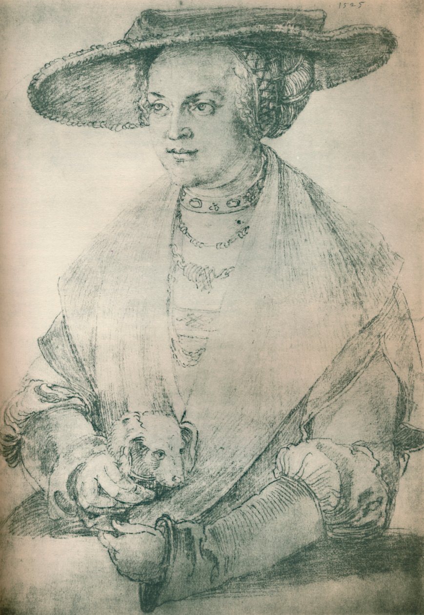 Naisen muotokuva, c1500-1520, 1903 tekijältä Albrecht Dürer