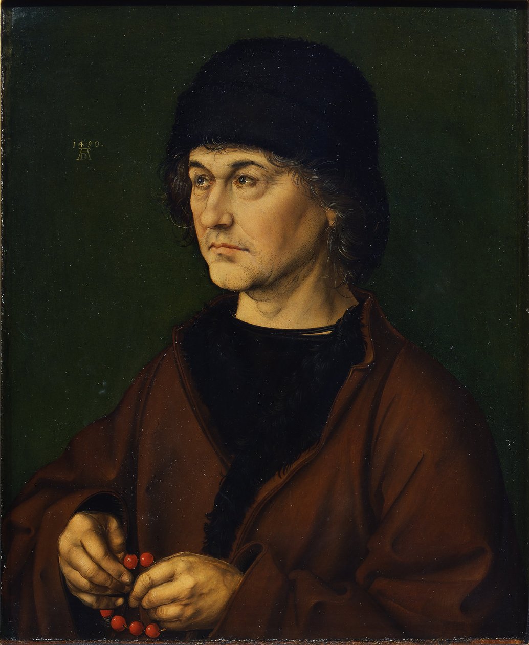 Taiteilijan isän muotokuva, 1490 tekijältä Albrecht Dürer