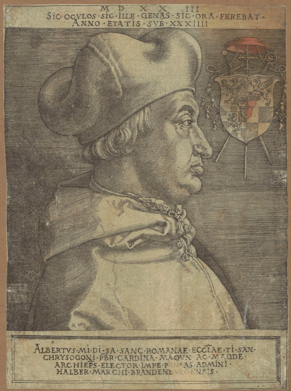 Kardinaali Albrecht von Brandenburgin muotokuva (niin kutsuttu Suuri kardinaali) tekijältä Albrecht Dürer