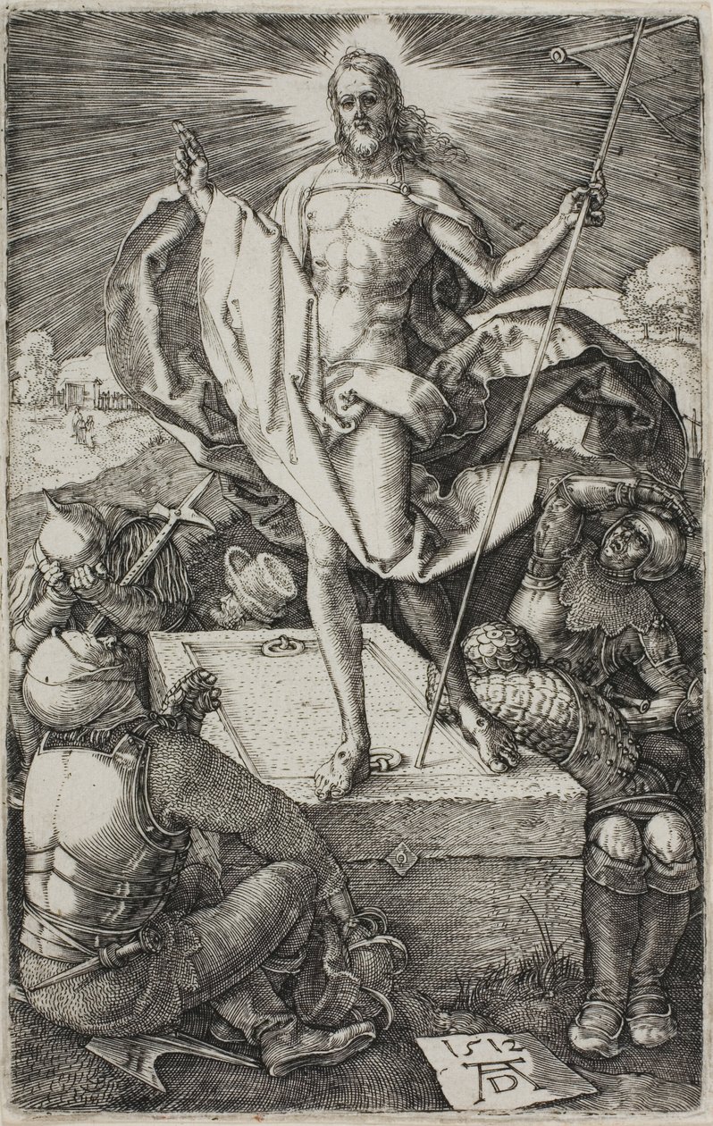 Ylösnousemus, Kaiverretusta kärsimyksestä tekijältä Albrecht Dürer