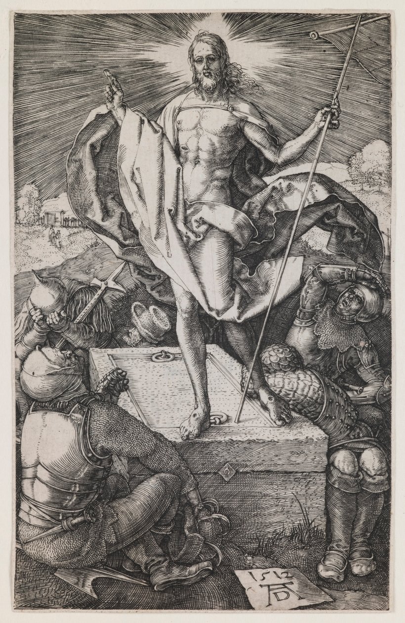 Ylösnousemus sarjasta "The Engraved Passion" tekijältä Albrecht Dürer