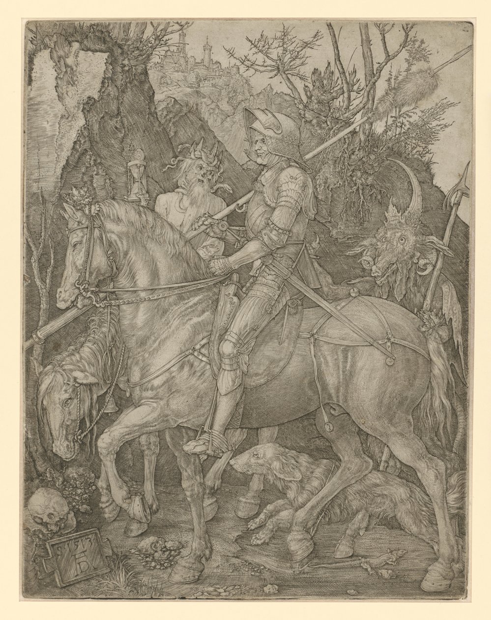 Ritari, kuolema ja paholainen tekijältä Albrecht Dürer