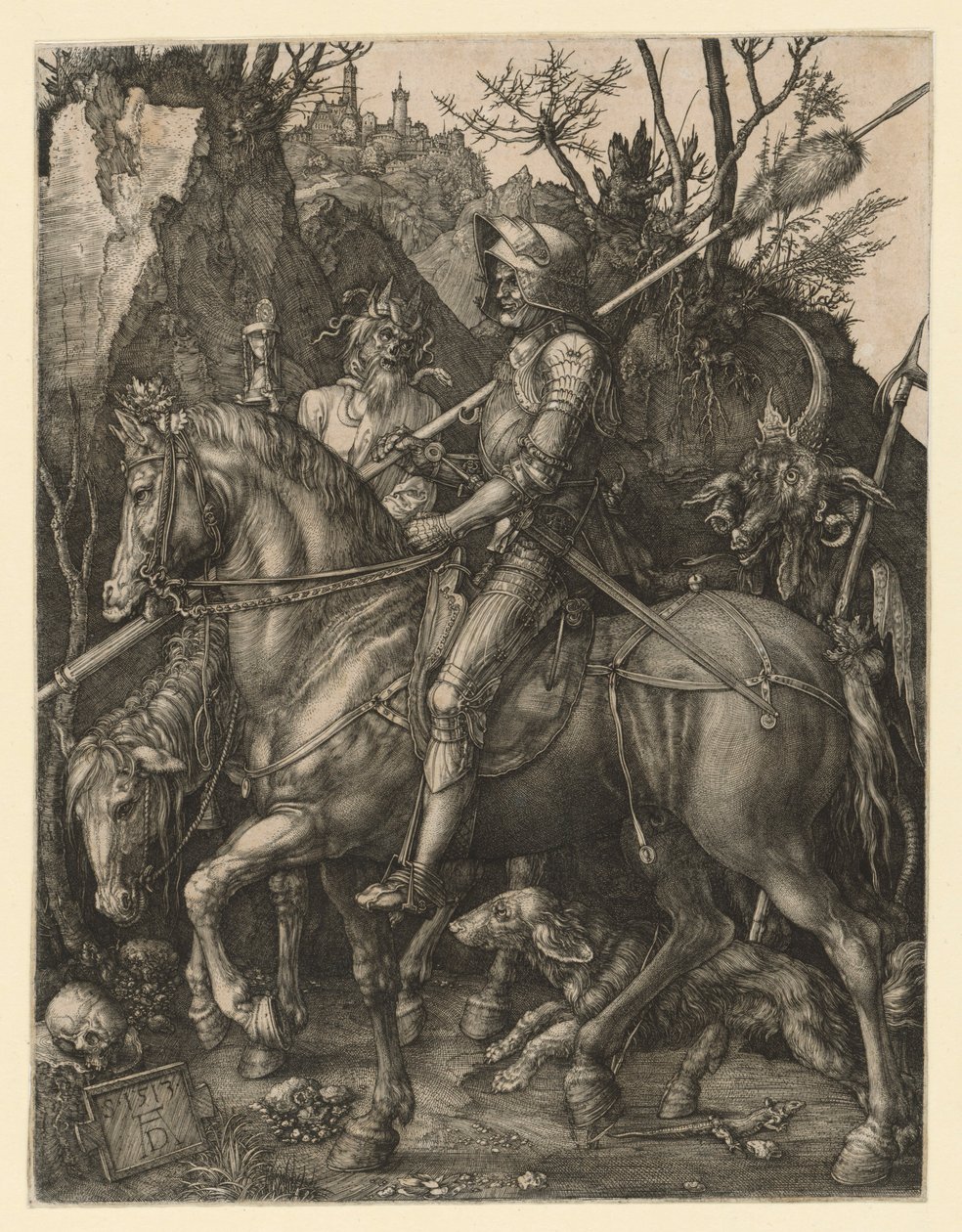 Ritari, kuolema ja paholainen tekijältä Albrecht Dürer