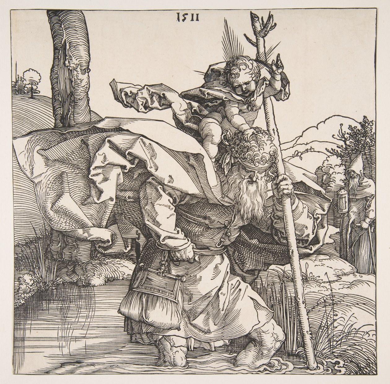 Pyhä Kristoforos tekijältä Albrecht Dürer