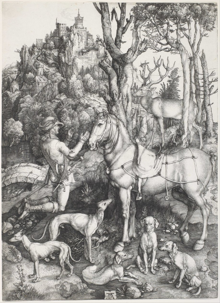 Saint Eustace tekijältä Albrecht Dürer