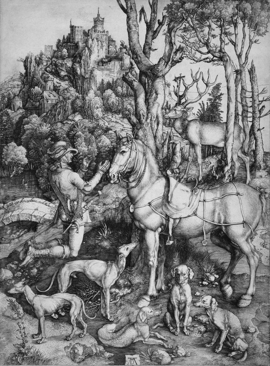 Pyhä Eustachius tekijältä Albrecht Dürer