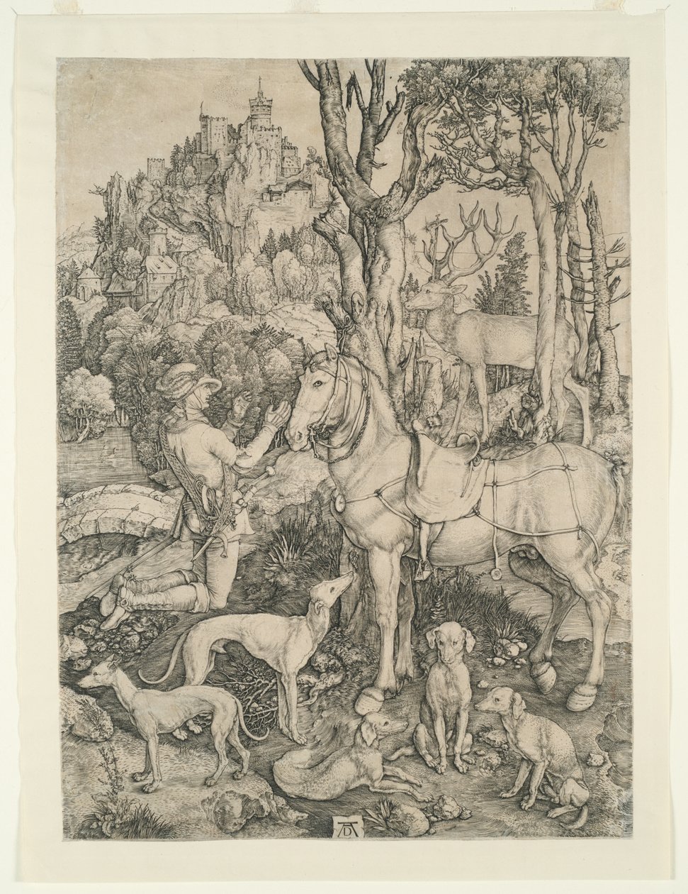 Pyhä Eustachius tekijältä Albrecht Dürer