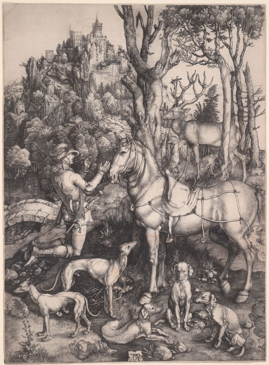 Pyhä Eustachius tekijältä Albrecht Dürer