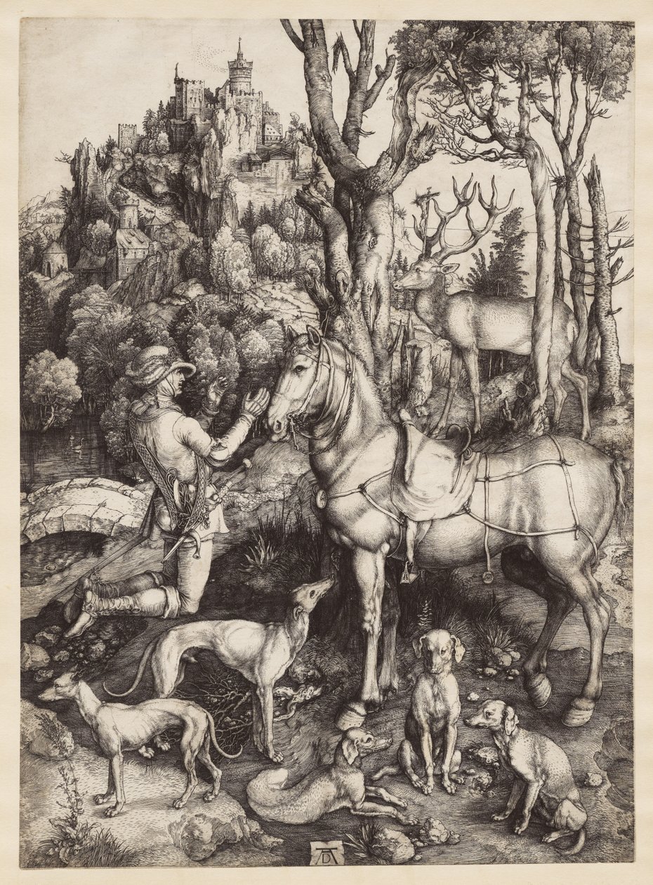 Pyhä Eustachius tekijältä Albrecht Dürer