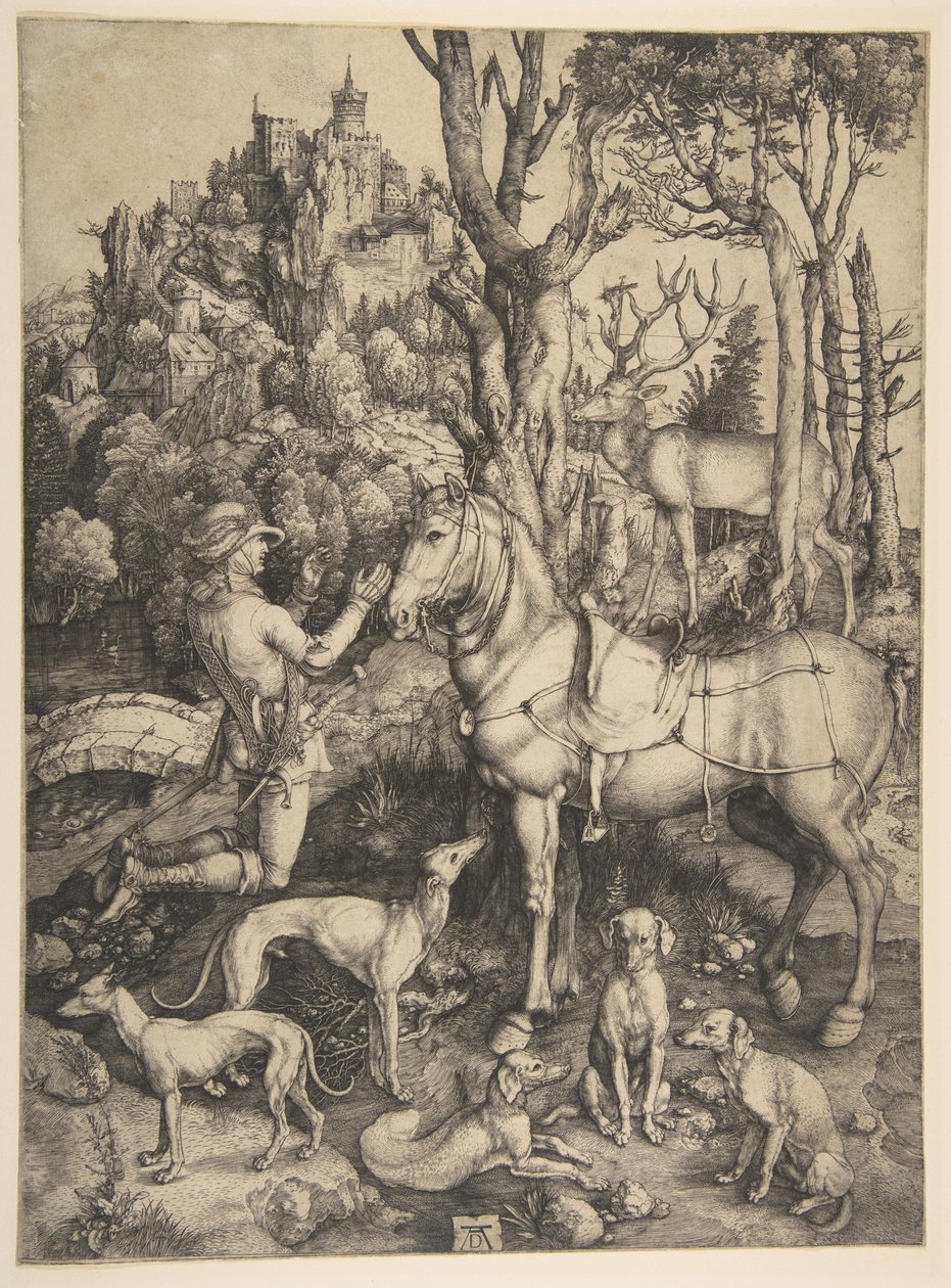 Pyhä Eustachius tekijältä Albrecht Dürer