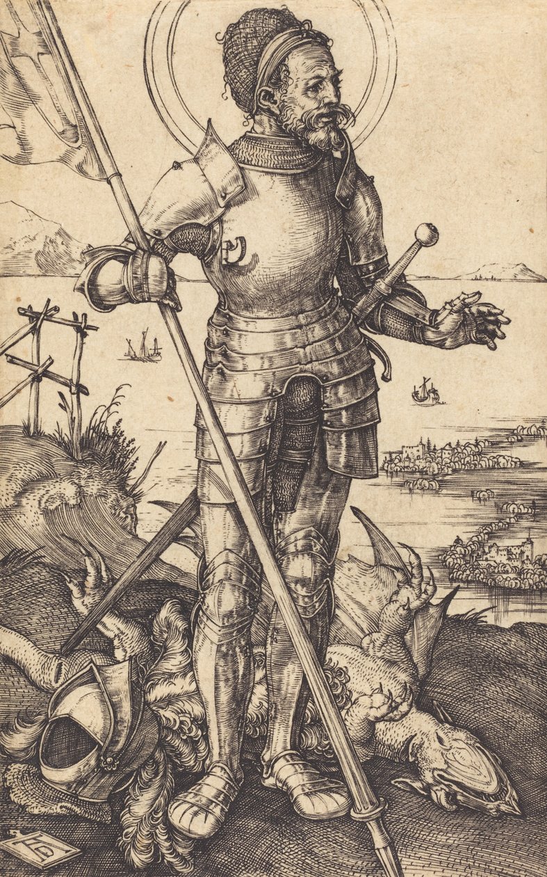 Sant Jordi dempeus, c. 15071508. finlandès tekijältä Albrecht Dürer