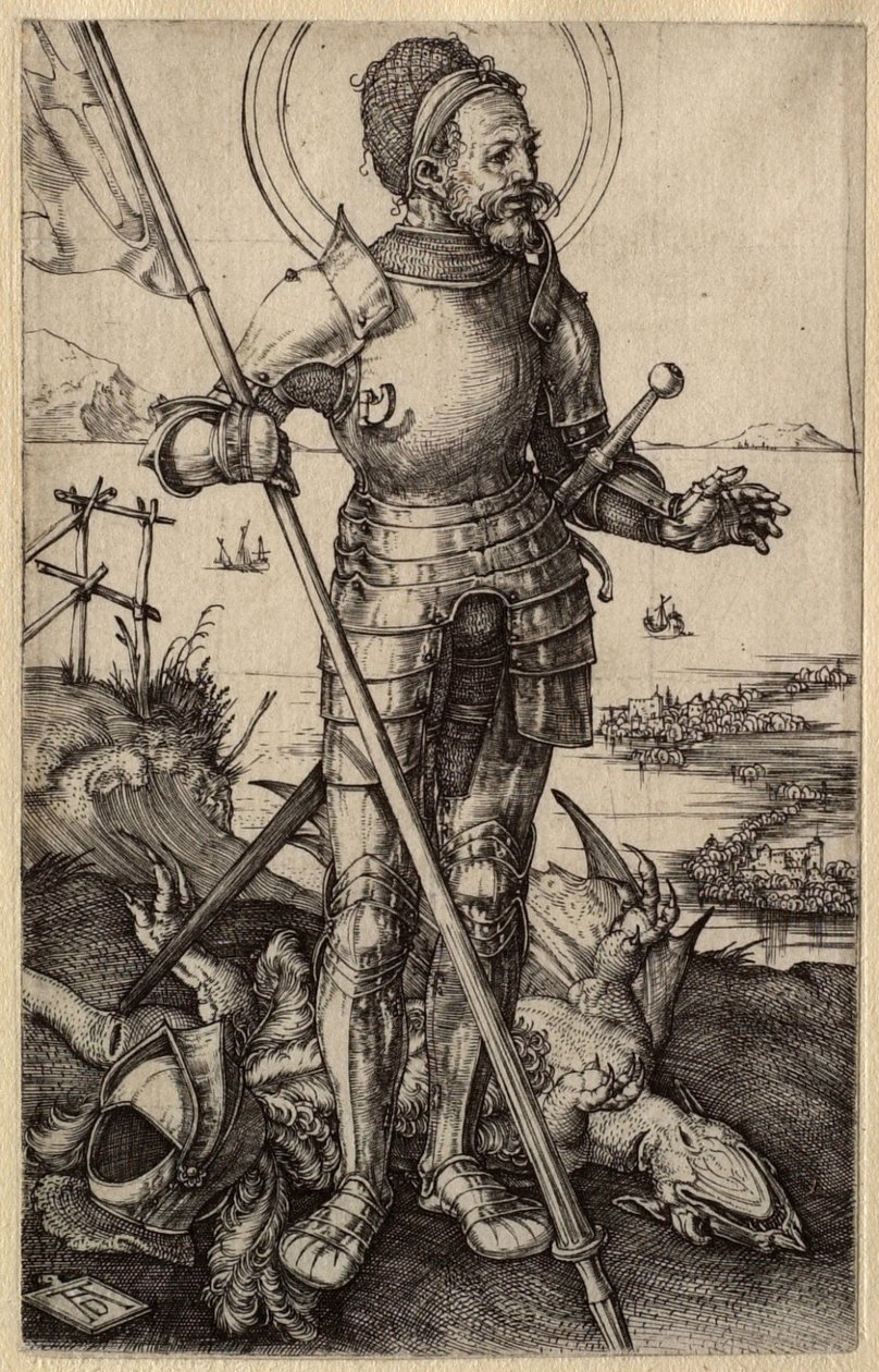 Pyhä Yrjö jalkaisin tekijältä Albrecht Dürer